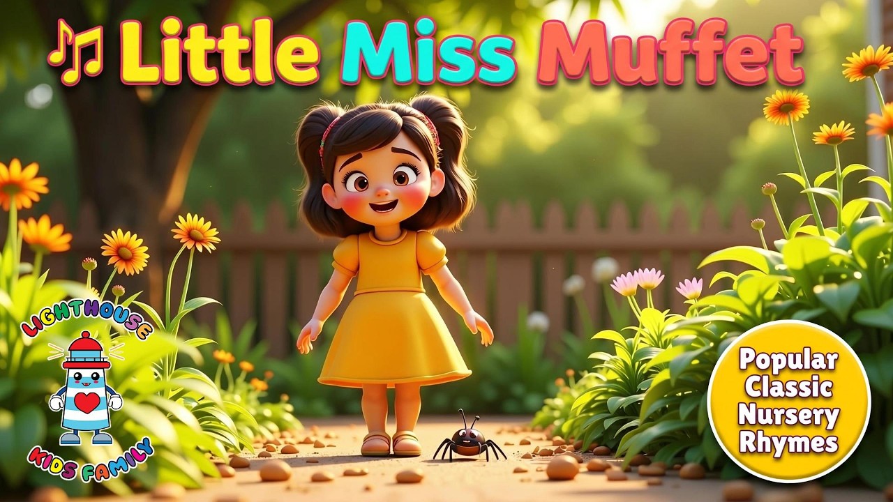 Little Miss Muffet (Psalm 56:3) | Kids Christian Song with Moving