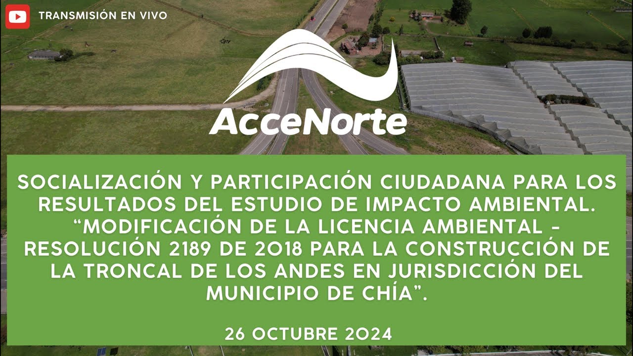 Socialización y participación ciudadana para los resultados del estudio de impacto ambiental