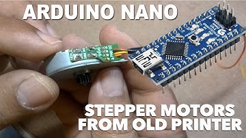Arduino NANO - How to use stepper motors from Old printers with L298N