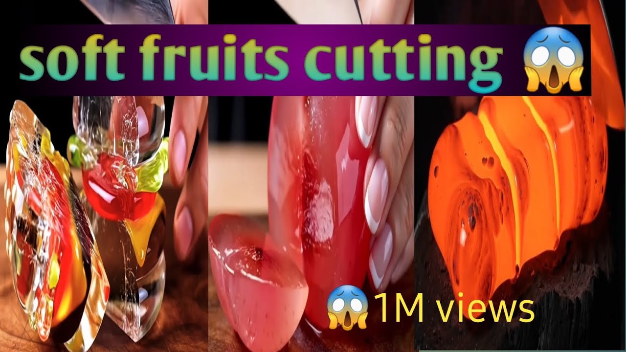 1M Viwes •  ✅ New soft fruit cutting😱😱 