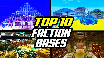 Top 10 Minecraft Best Faction Bases (Factions Base Tours)