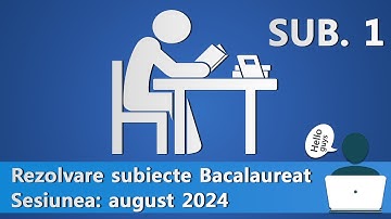 [1 / 3] Rezolvare Bacalaureat Informatica august 2024 C++