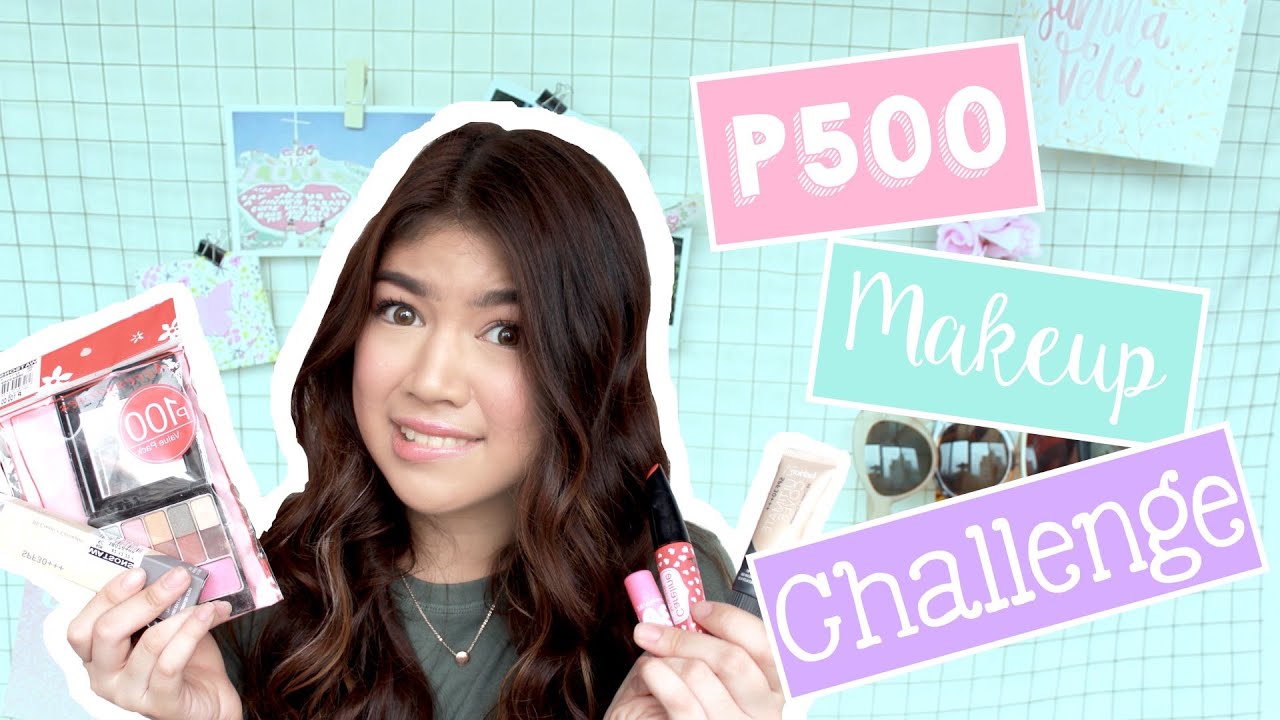 500 Pesos Makeup Challenge | Janina Vela