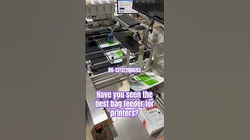 Have you seen the best bag feeder for printers? #machine #feeder #bag #ifeeder #conveyor #baiyi