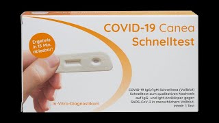 How to test COVID-19 with fingertip blood فحص الكورونا السريع Corona schnelltest