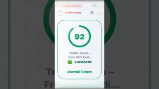 Just dropped TrafficTorch.net – the FREE SEO &amp; UX audit toolkit