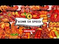 5X SPEED: Super Spicy Octopus & Shrimp ASMR Mukbang 🔥