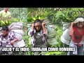 EL INDIO no aguanto este trabajo tan pesado ASI SE TRABAJA AQUÍ DICE JULIO😱