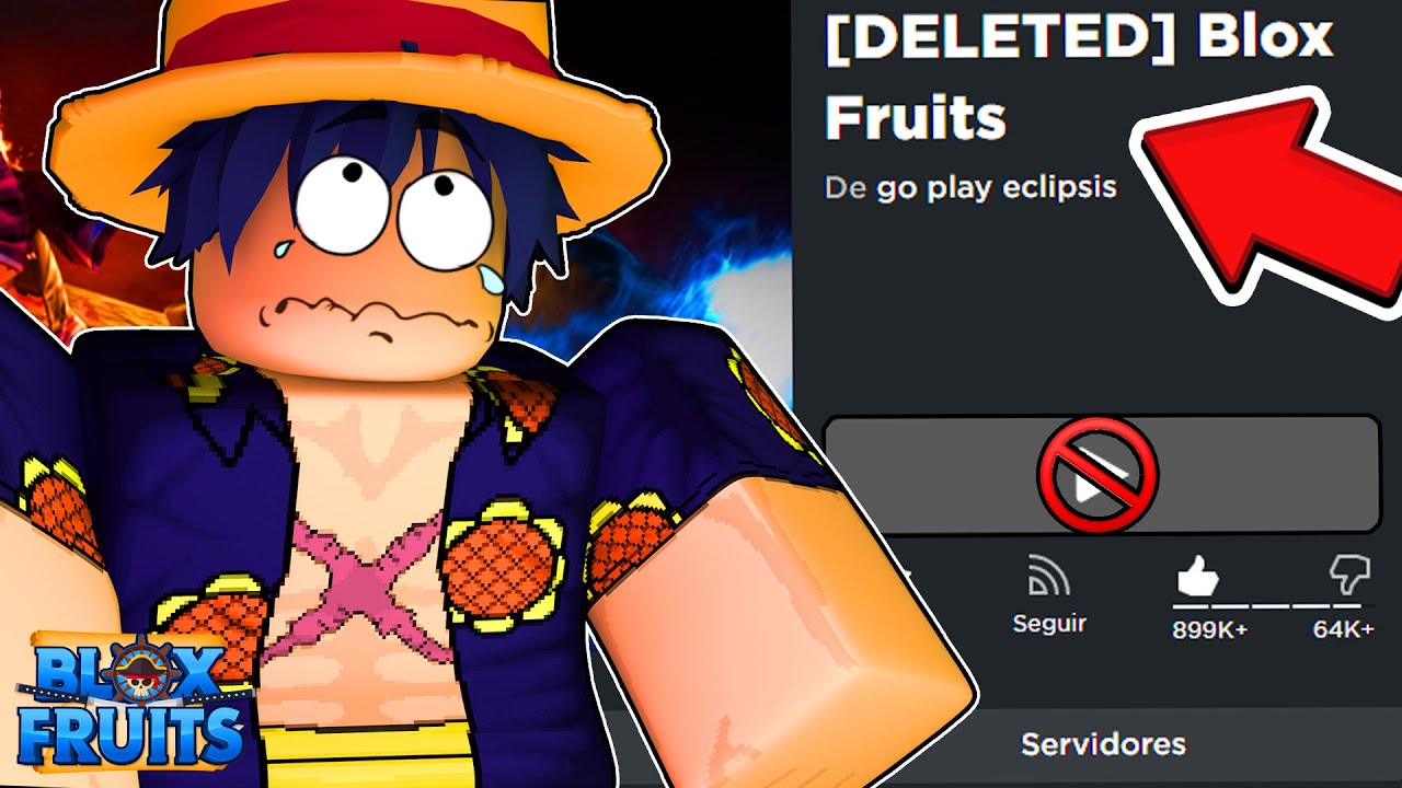 ROBLOX CAIU FIM DO BLOX FRUITS 