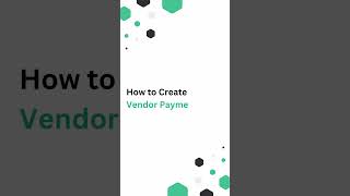 How to Create a Vendor Payment