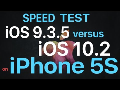 iPhone 5S : Speed Test iOS 9.3.5 vs iOS 10.2 Final (Build 14C92)