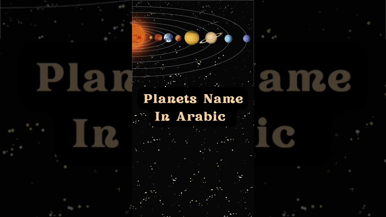 planets names in arabic/words from Golden script