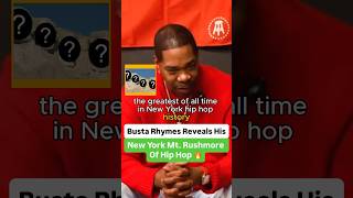 Busta Rhymes Reveals His Mount Rushmore Of New York Hip Hop 🔥