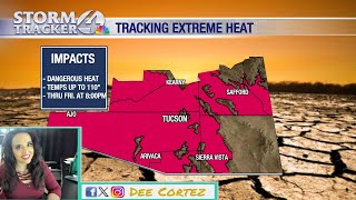 An Extreme Heat Warning continues for Southern Arizona through Friday night