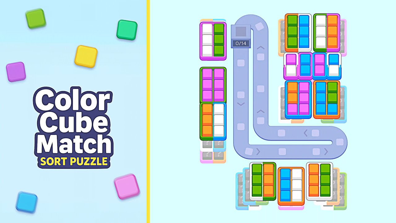 Color Cube Match: Sort Puzzle Levels 6-13 | Every Puzzle Solved! 🎯 ...