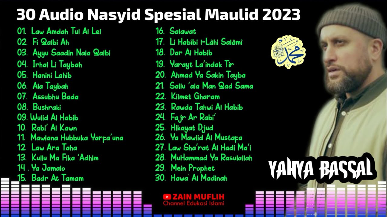 30 Nasyid Spesial Maulid by Yahya Bassal (Audio)