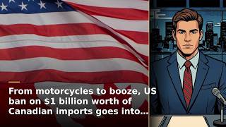 From motorcycles to booze, US ban on $1 billion worth of Canadian imports goes into effect