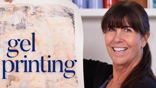 Gel Plate Printing How to Make Papers for a Giant Collage screenshot 5