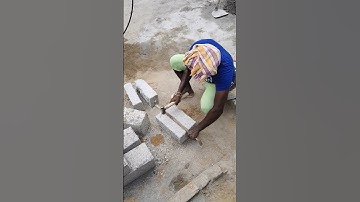 Hallowblock cutting methods 👍 #shortsfeed #construction #shorts #cuttingskills