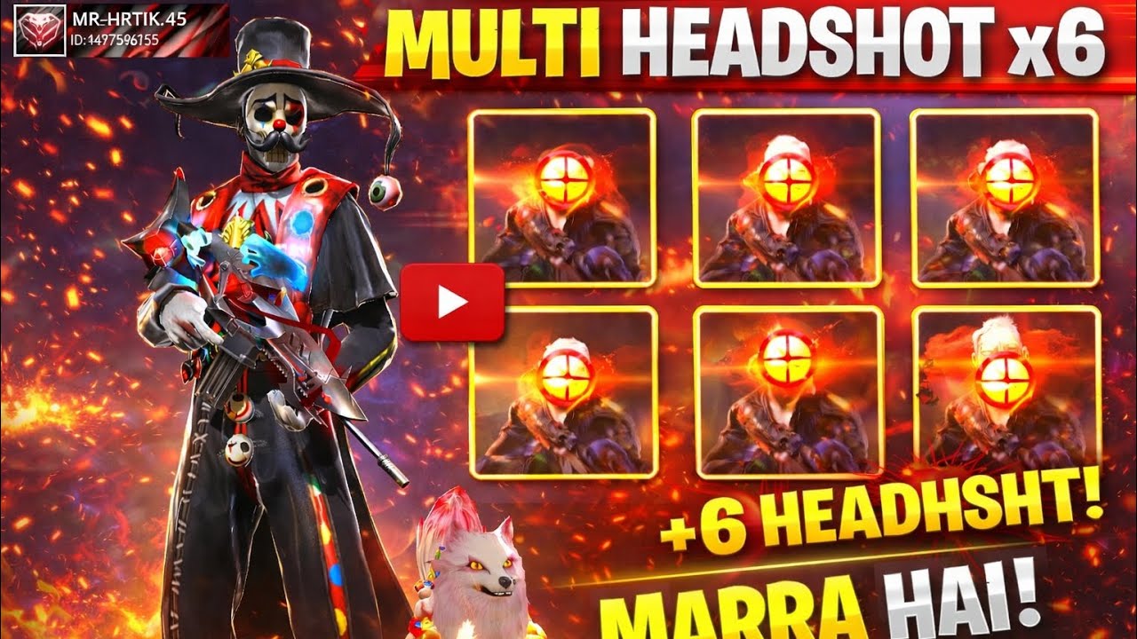 Free Fire CS Ranked | Multi Headshot x6 😱 | Galaxy Tab A9 Plus Gameplay