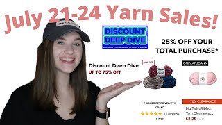 Yarn Sales For July 21-24, 2022 | New Joann Ad, Michael's, Hobby Lobby, Hobbii, Premier, & more