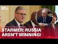 Keir Starmer pays tribute to Ukraine, saying we 'must defeat falsehood that Russia is winning'