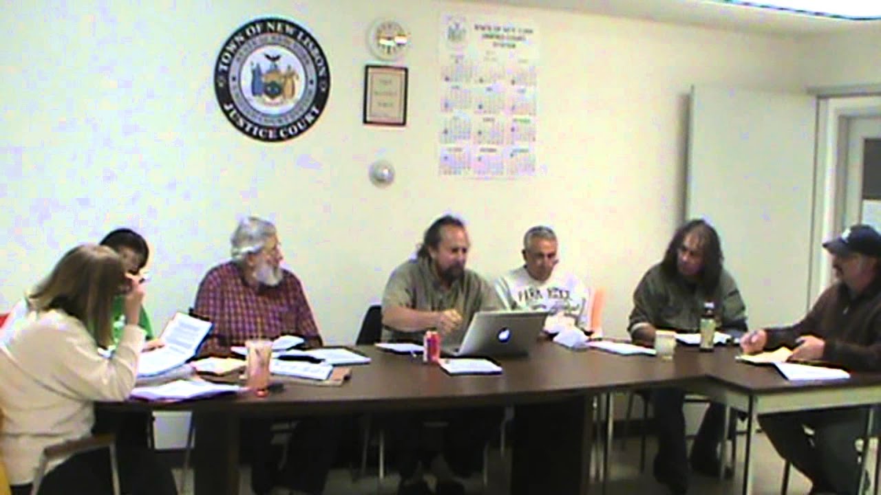New Lisbon NY Town Board Meeting March 2013 YouTube