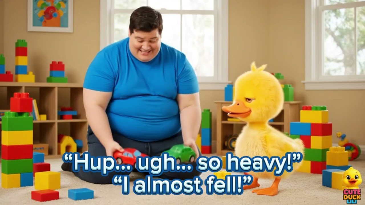 “Tiny Duck, Big Weight – Lili’s Never-Give-Up Ride!”