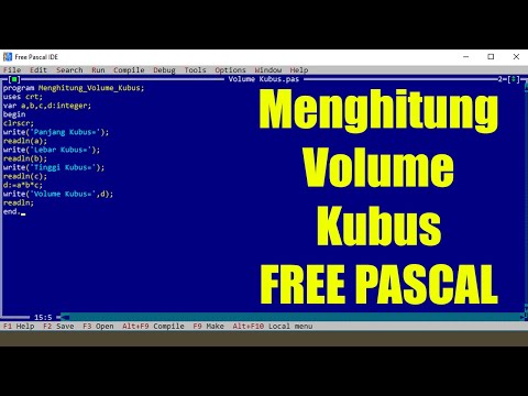 Cara Membuat Script Menghitung Volume Kubus di FPC