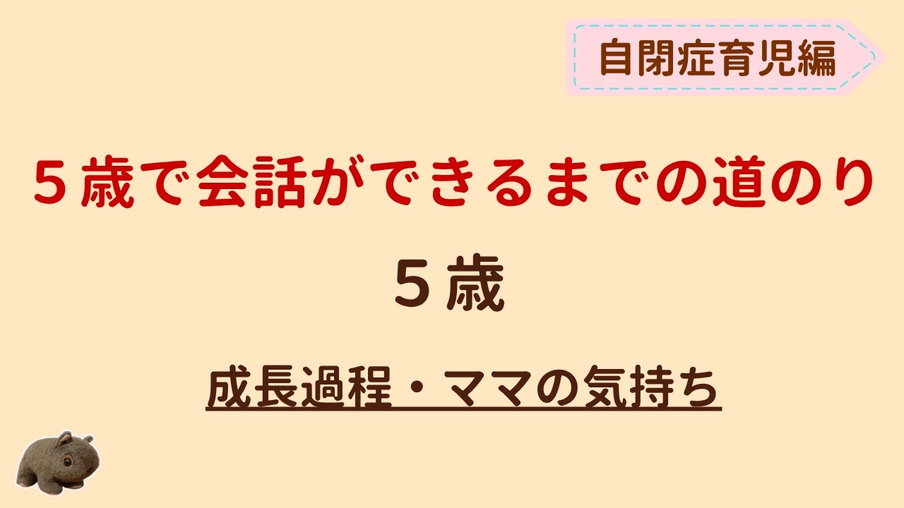 【自閉症息子編｜5歳｜会話ができた！エコラリアやオウム返しはどう変化した？？｜】｜５歳で会話ができるまでの道のり｜ミニマリストママの自閉症育児#035