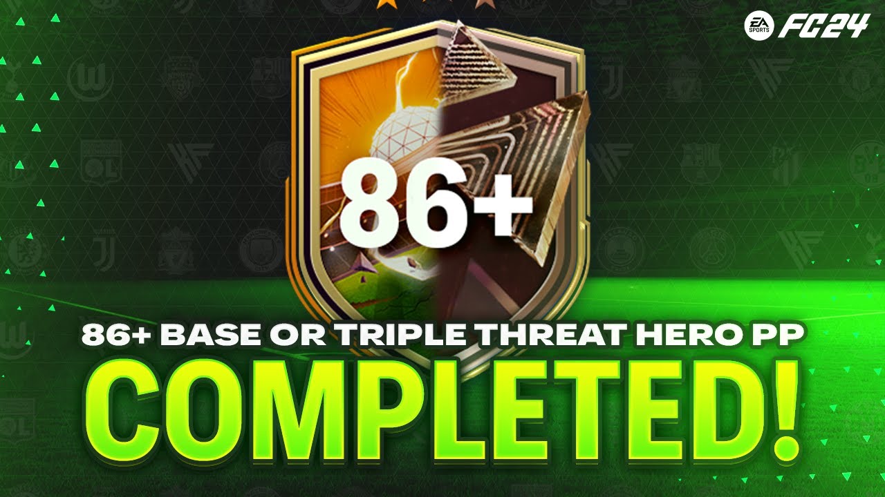 86+ Base Or Triple Threat Hero Player Pick SBC Completed | Tips & Cheap Method | EAFC 24