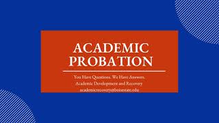 Your First Time on Academic Probation