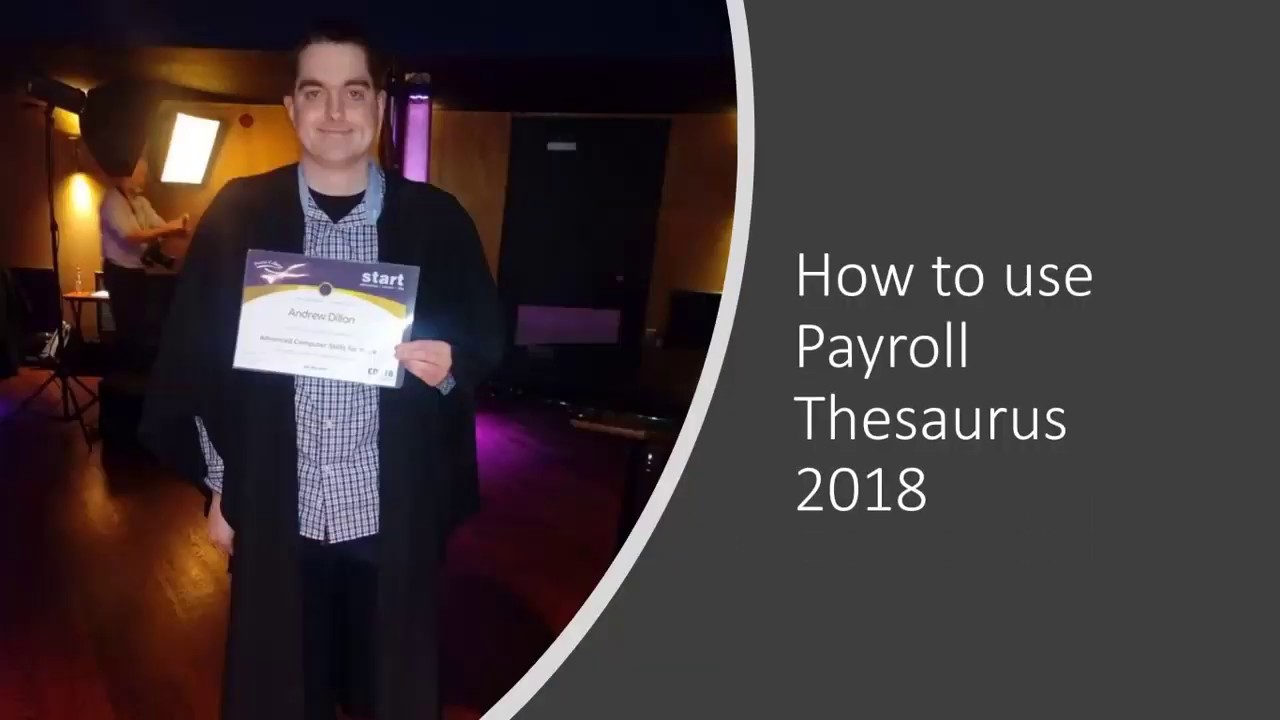 How to use Payroll Thesaurus 2018 PowerPoint 2020 YouTube