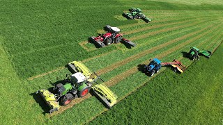 Claas And Massey Ferguson Triple Mower Demo Ag Progress Days 2025