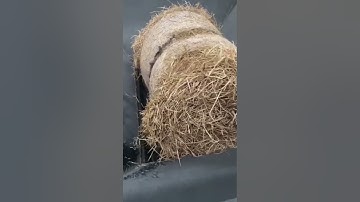 Fantastic Biggest Shredder & Crusher Machine Crushing Straw bales #machine #shredder #crusher