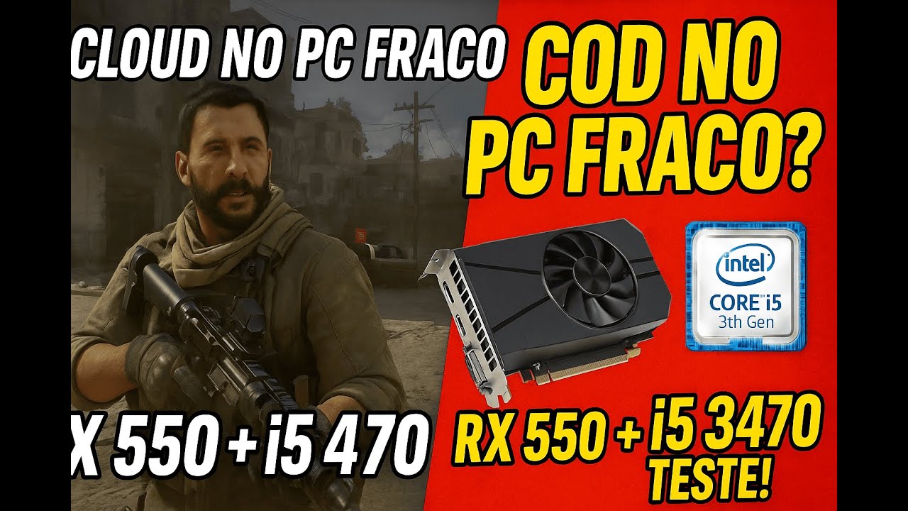 XCloud no PC FRACO! RX 550 + i5 3470 Rodando Call of Duty LISO??