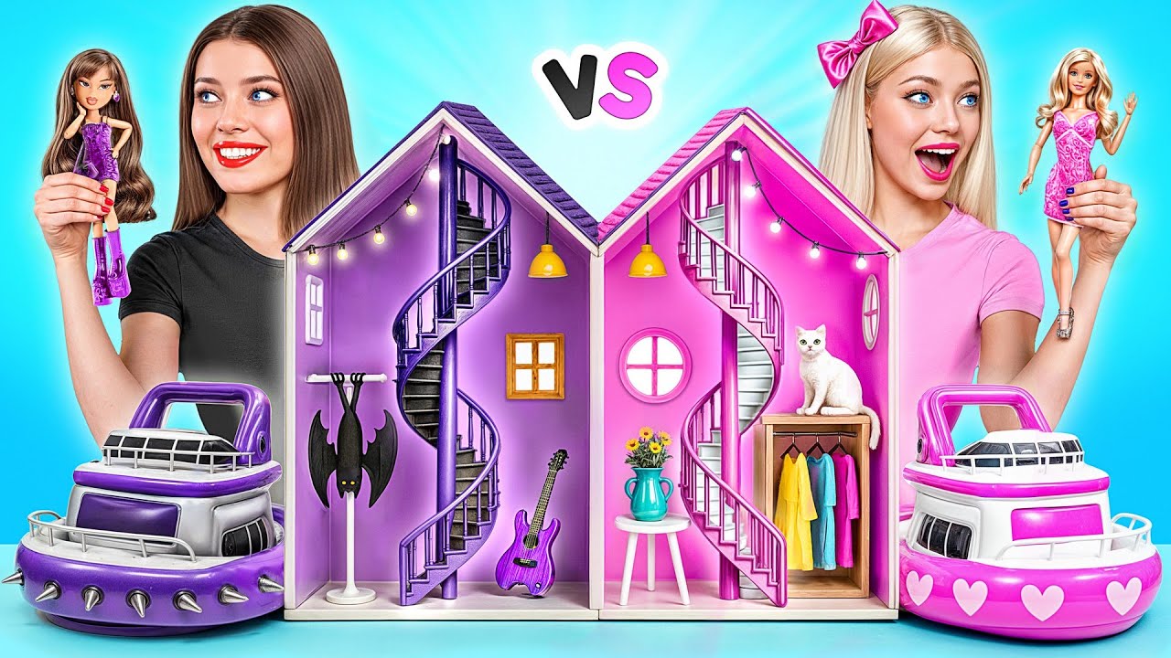 Строим Удивительный Кукольный Домик Барби vs Братц Челлендж | Война Пранков от Multi DO Girls