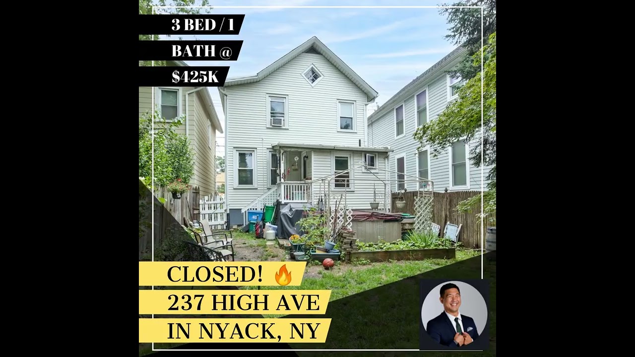 Closed! 🔥 
237 High Ave in Nyack, NY