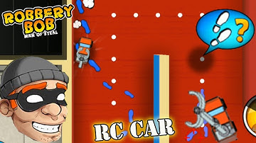 Robbery Bob 1 - High Rise - Using RC CAR Vs Knight Bob - Gameplay Perfect All Levels - P9