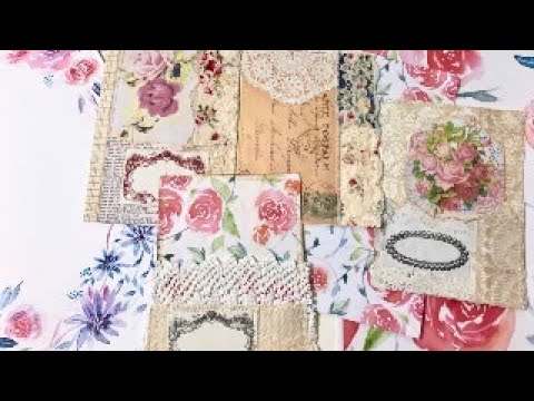 Craft with me ~ making tags for a Rose Journal. - YouTube