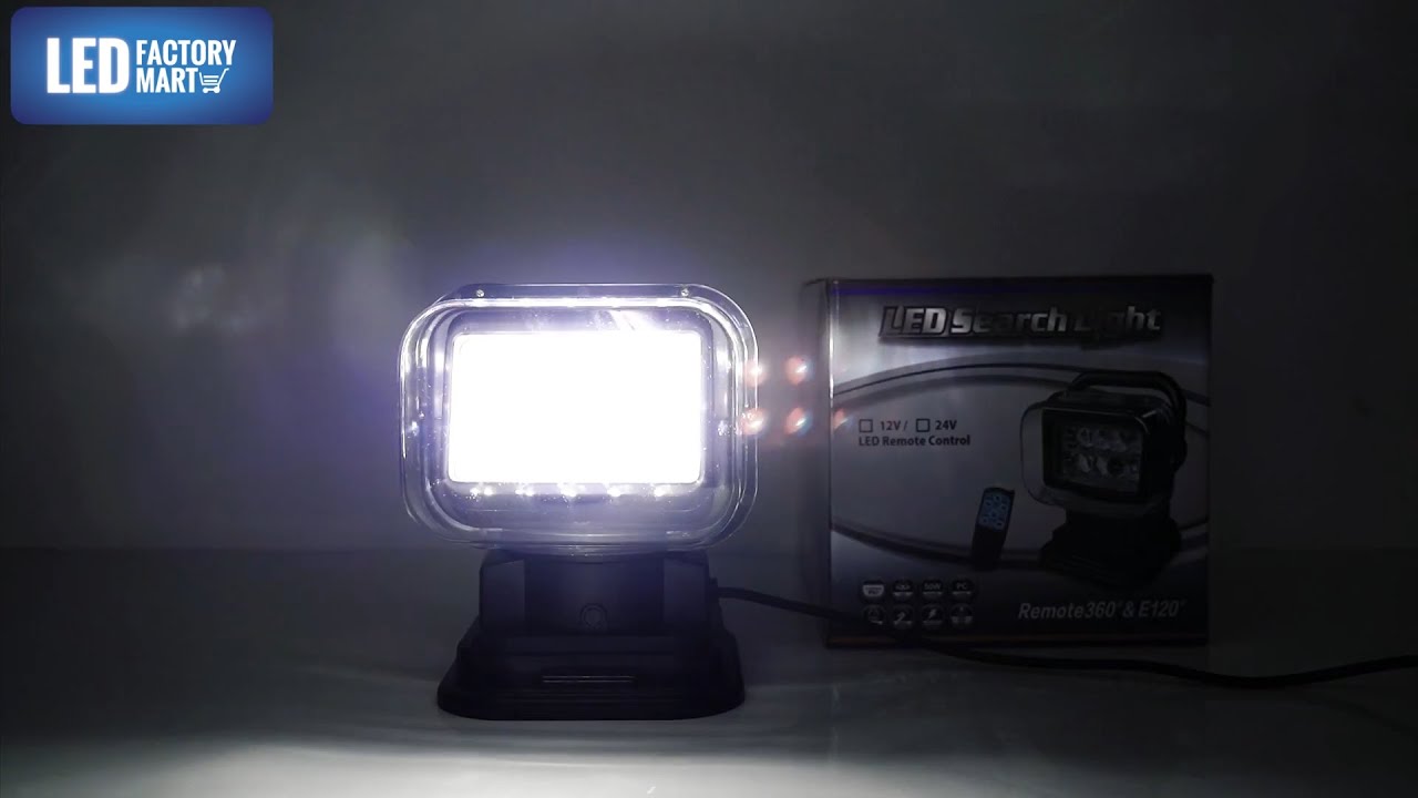 MARINE SPORT LIGHTING 50W LED 360° Spotlight with Wireless Remote Control