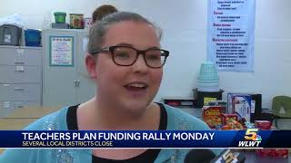 Teachers pack lunches for students, head to Frankfort to protest budget cuts