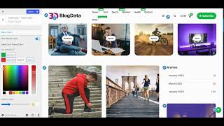 BlogData Blog WordPress Theme Own Color