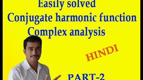Easily solved conjugate harmonic function complex analysis best example 2