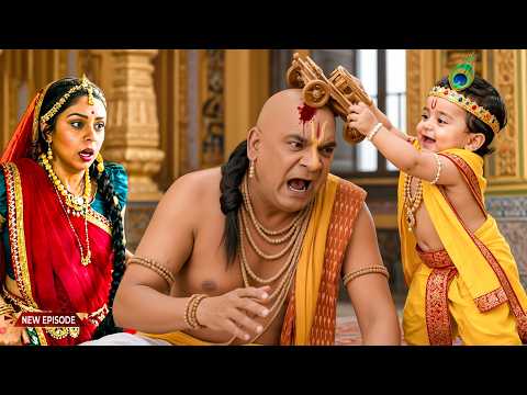बाल कृष्णा ने ढोंगी बाबा को सिखाए सबक | Yashomati maiya | Latest Krishna Serial 2026
