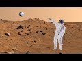 ¿Qué pasaría si alguien chutara un balón en Marte?