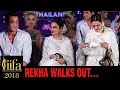 IIFA 2018 | Rekha Walks Out Of The Press Conference