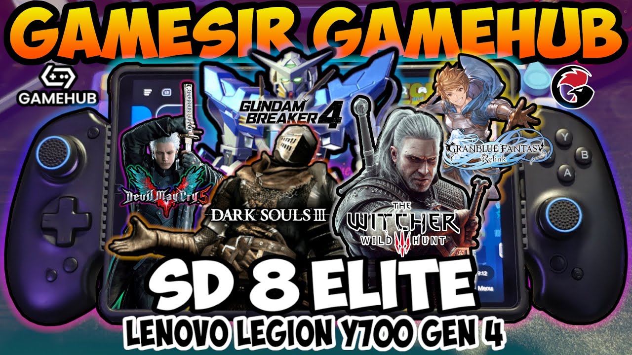 Gamesir Gamehub - 5 AAA Game Tested | SD 8 ELITE | LENOVO LEGION