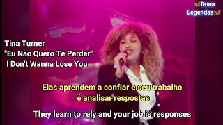 Video thumbnail of "Tina Turner - I Don't Wanna Lose You (Tradução)"