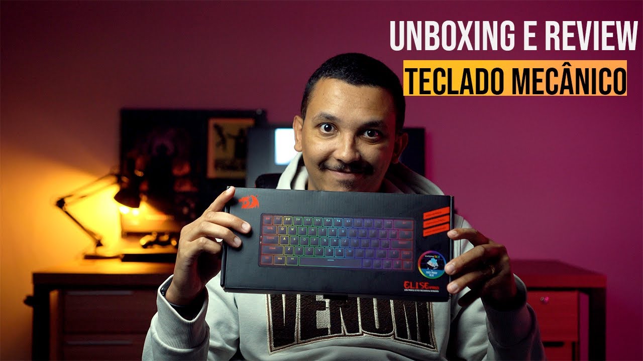 UNBOXING E REVIEW REDRAGON ELISE PRO (Teclado mecânico low profile)